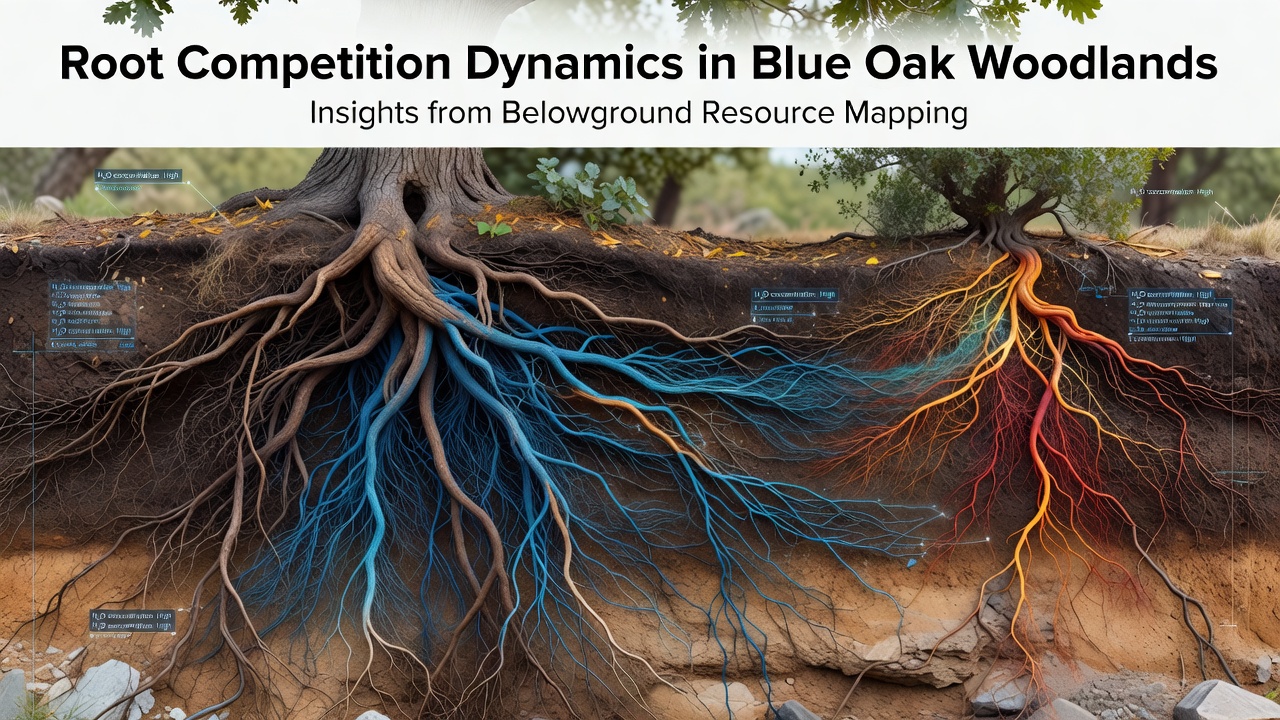 Root Competition Dynamics in Blue Oak Woodlands: Insights from Belowground Resource Mapping